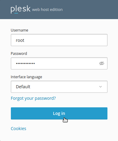 hostico plesk login